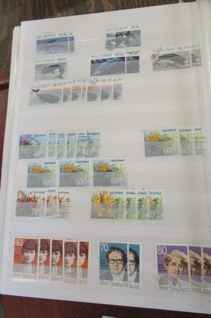 THREE ALBUMS OF NEW ZEALAND STAMPS Image