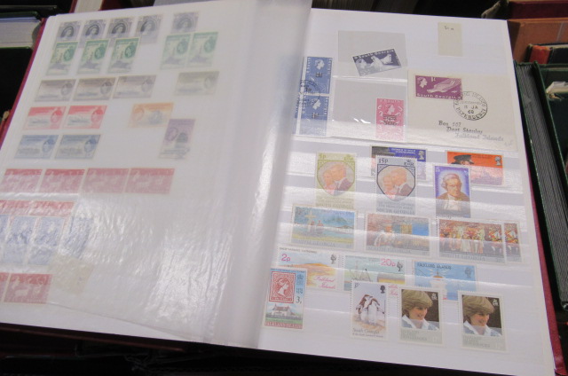 ALBUM OF FALKLAND ISLES AND OTHER STAMPS Image