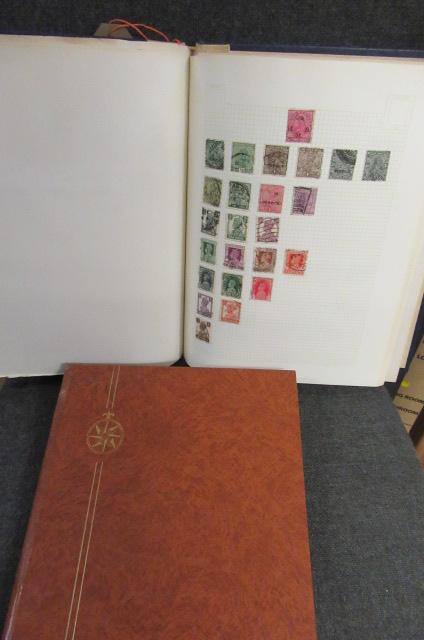 TWO ALBUMS OF ISLE OF MAN AND BRITISH COMMONWEALTH STAMPS Image