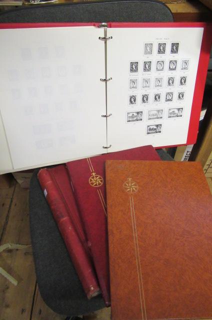 FOUR ALBUMS OF GB STAMPS Image