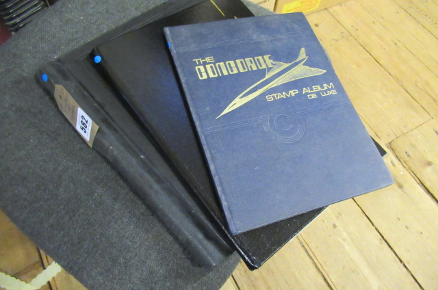 THREE ALBUMS OF STAMPS Image
