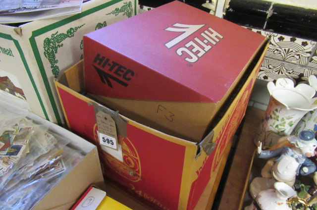 FOUR SMALL BOXES OF WORLD ENVELOPES WITH STAMPS Image