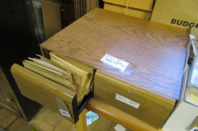 FILING DRAWER OF STAMPS IN PACKETS Image