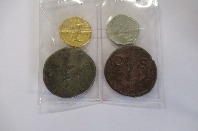 BOX OF FOREIGN COINS ETC Image