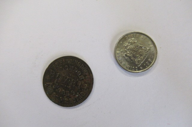 BOX OF FOREIGN COINS ETC Image