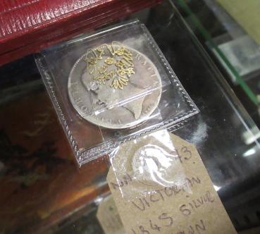 VICTORIAN 1845 SILVER CROWN Image