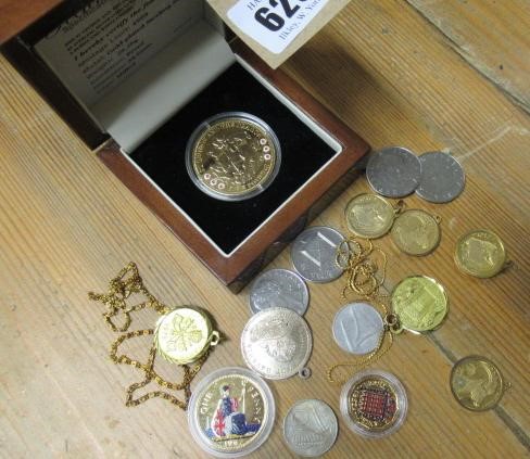 BOX OF COINS ETC Image