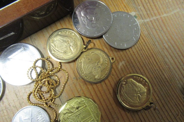 BOX OF COINS ETC Image
