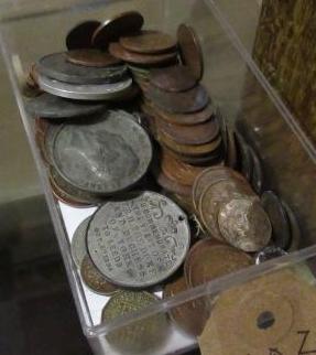BOX OF COINS ETC Image