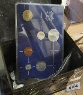 TIN OF FOREIGN COINS ETC Image