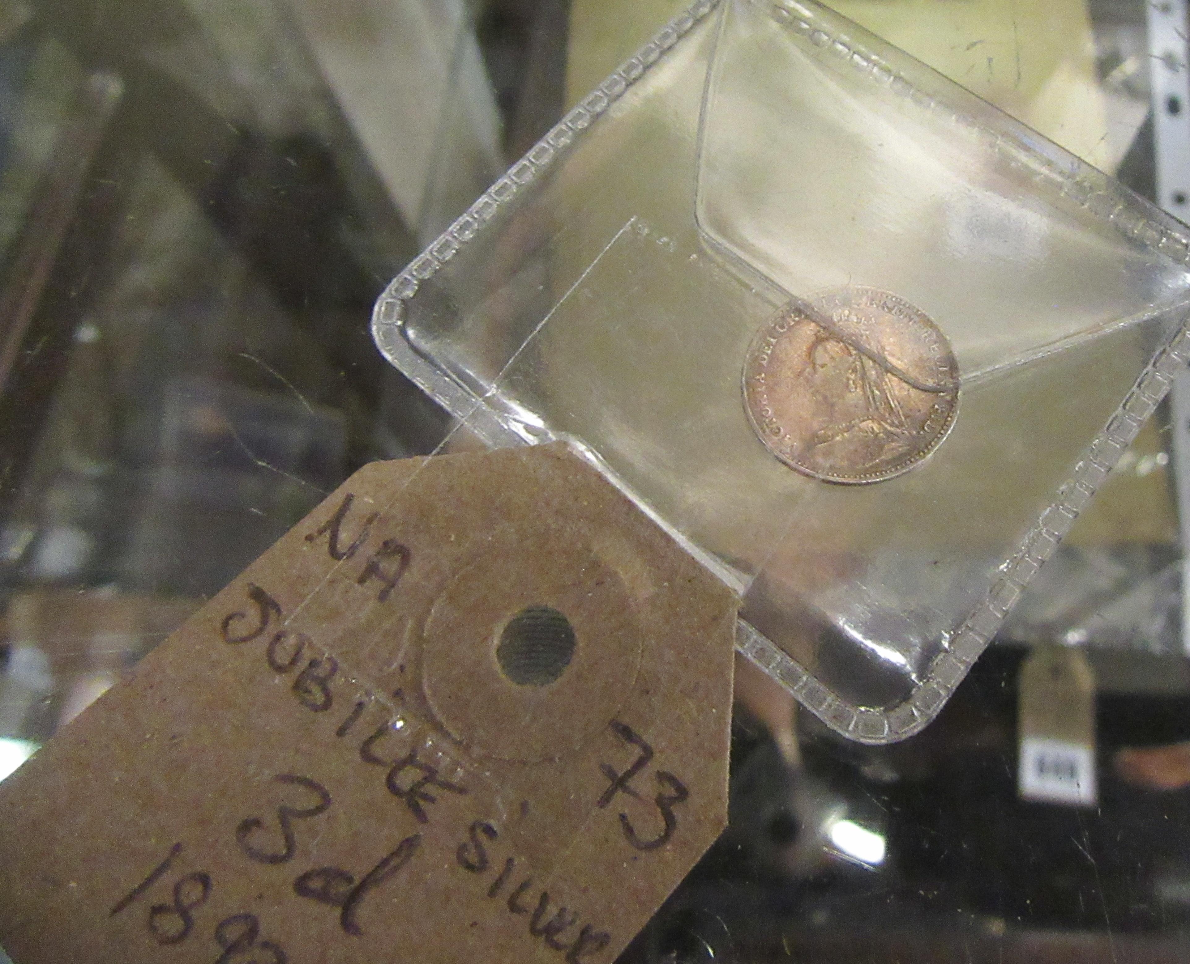 1893 SILVER JUBILEE 3d COIN  Image