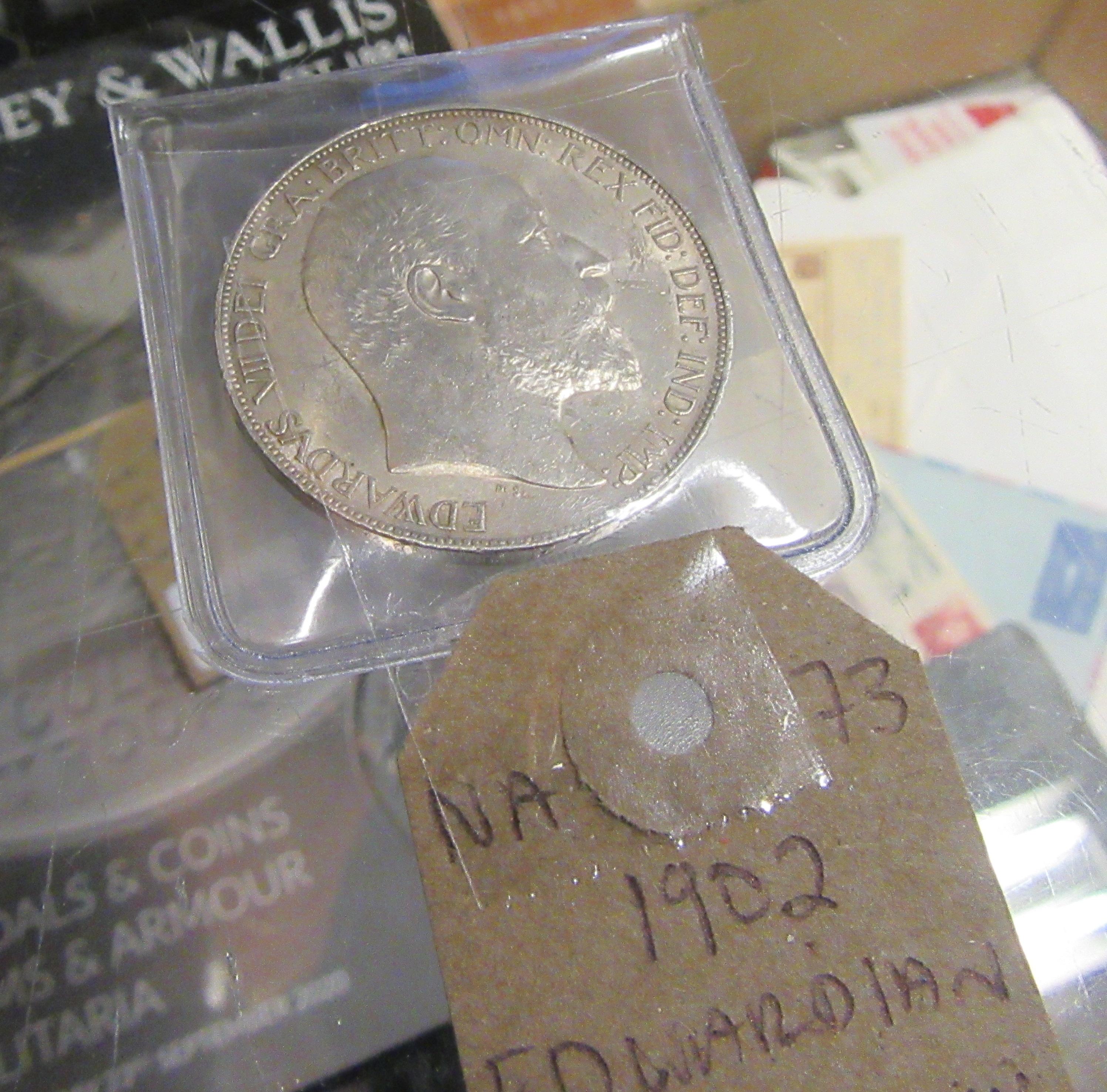 1902 EDWARDIAN SILVER CROWN Image