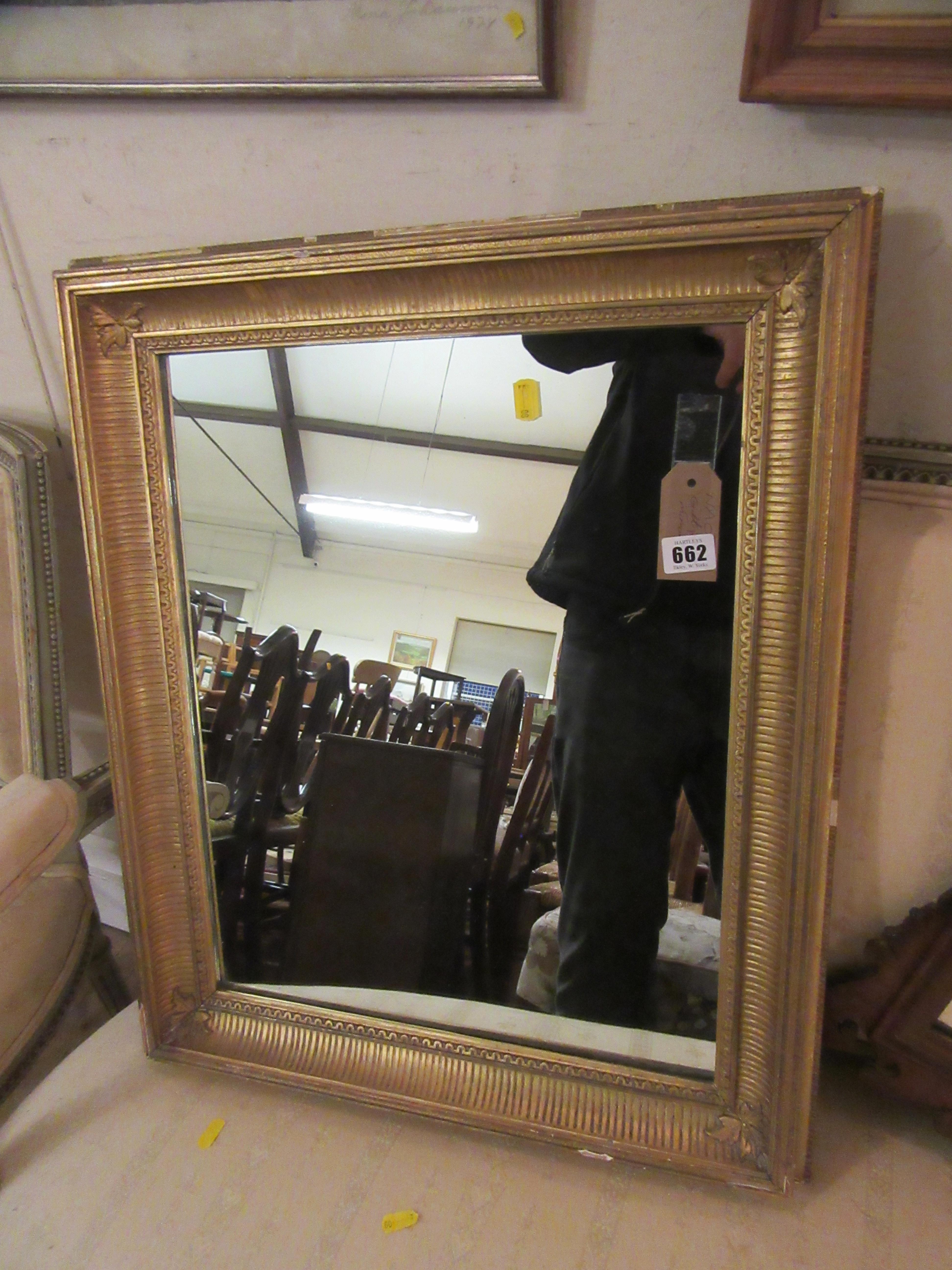 GILT FRAMED MIRROR Image