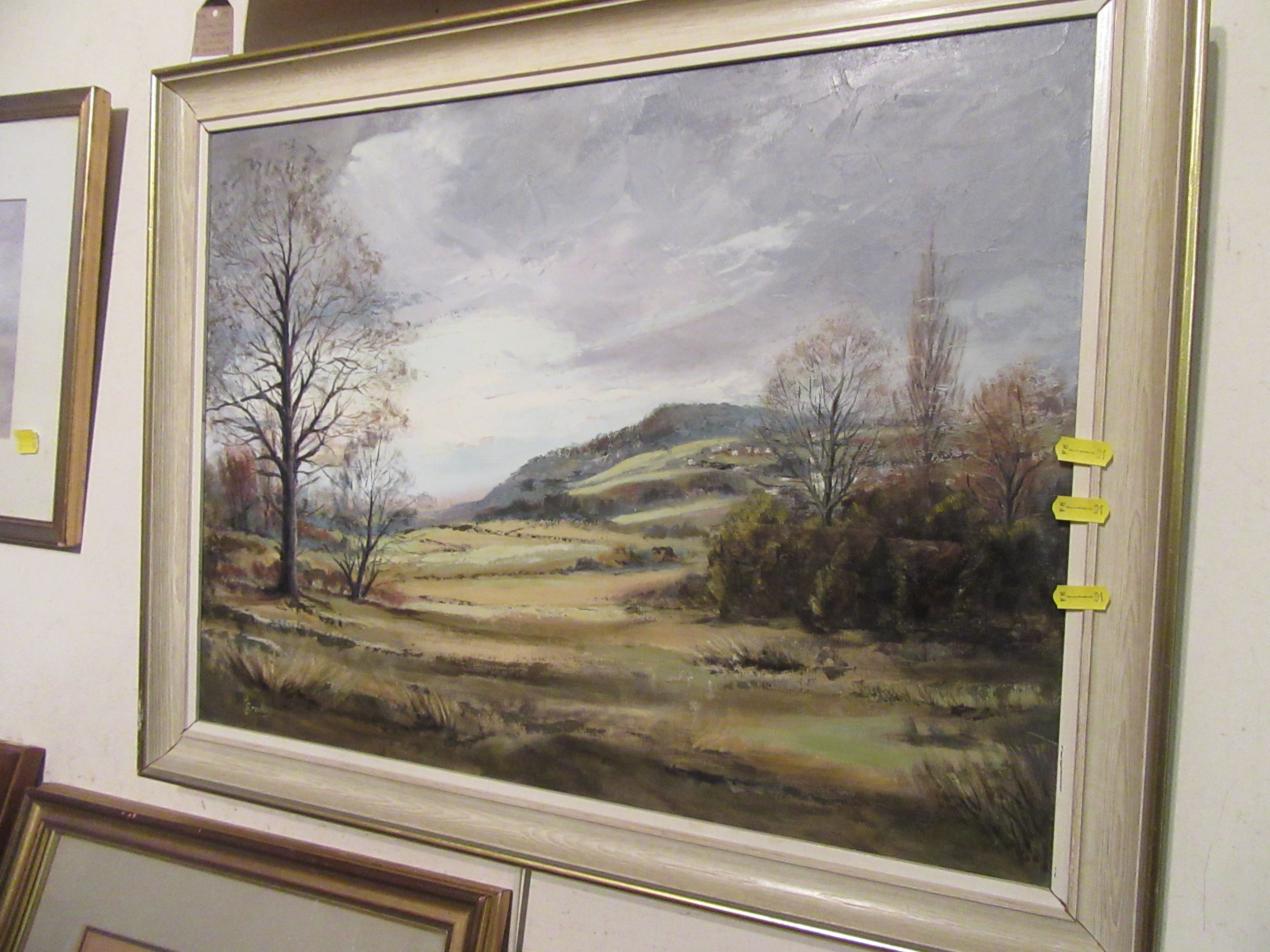 OIL ON BOARD SIGNED  P  BROOKES Image