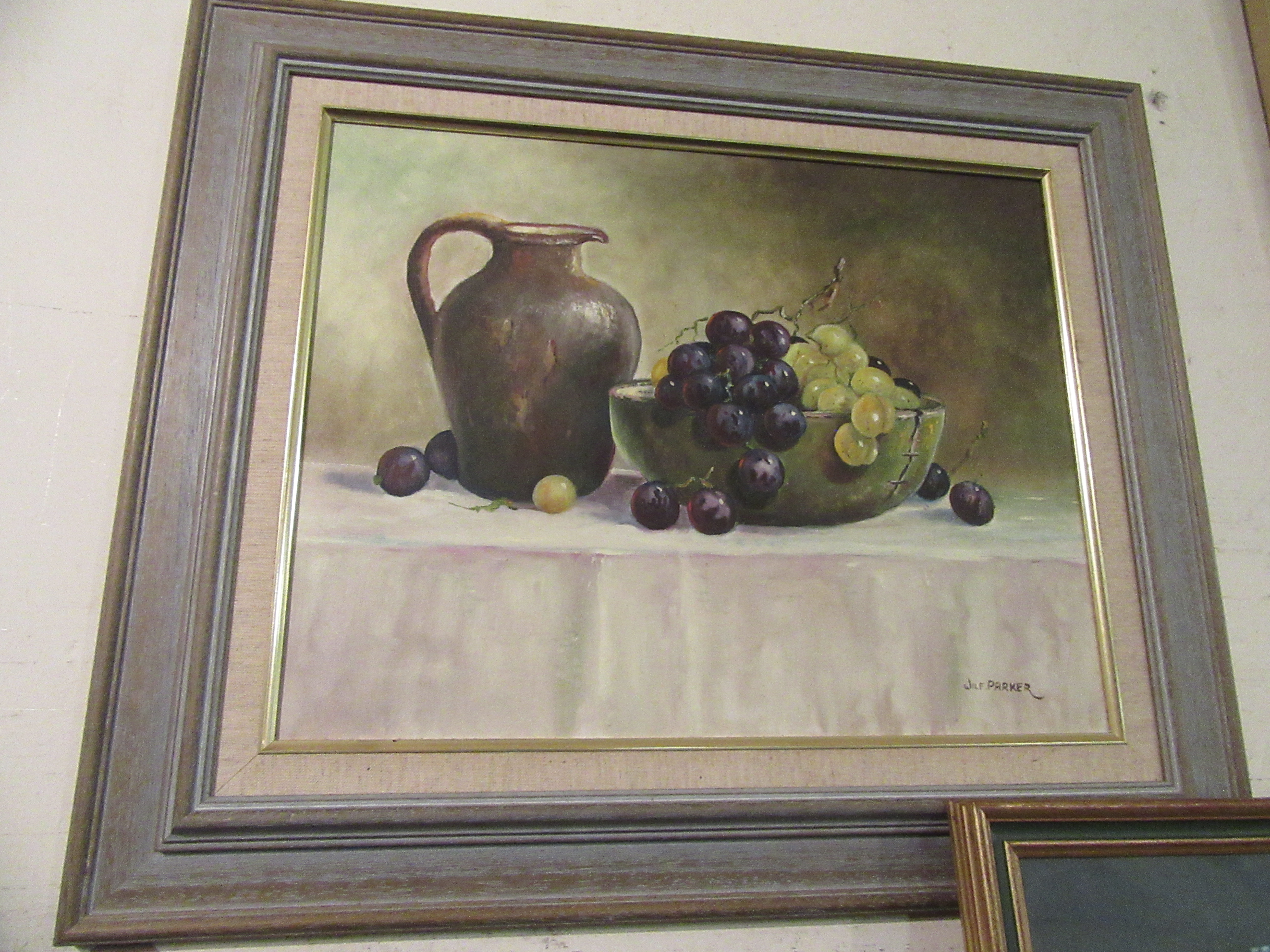 FRAMED STILL LIFE SIGNED WILF PARKER Image