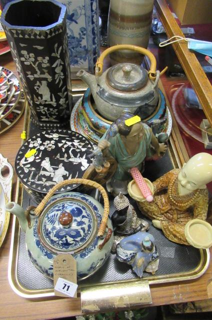 TRAY OF ORIENTAL CERAMICS ETC Image