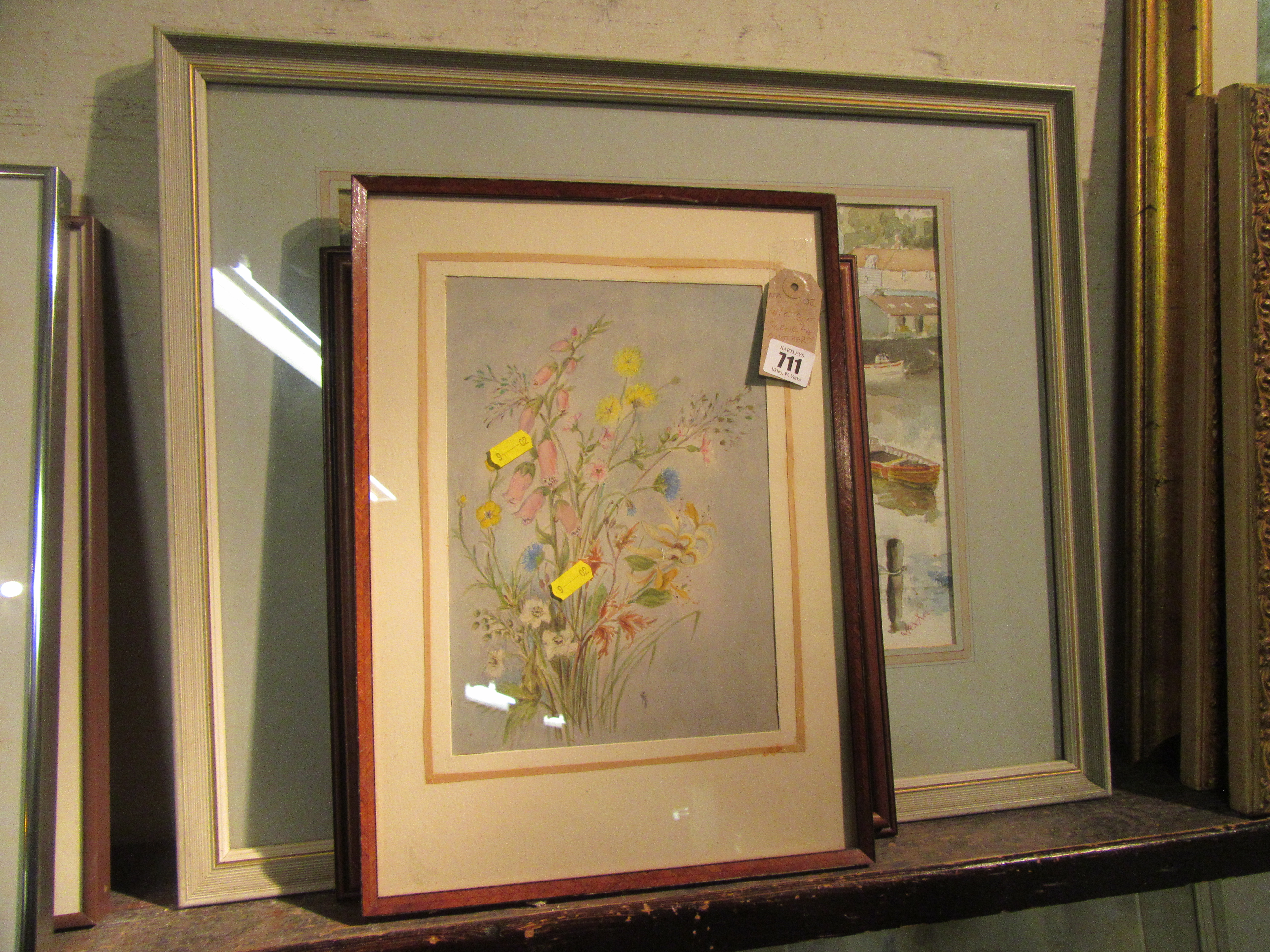 WATERCOLOUR  BOAT SCENE AND TWO OTHERS Image