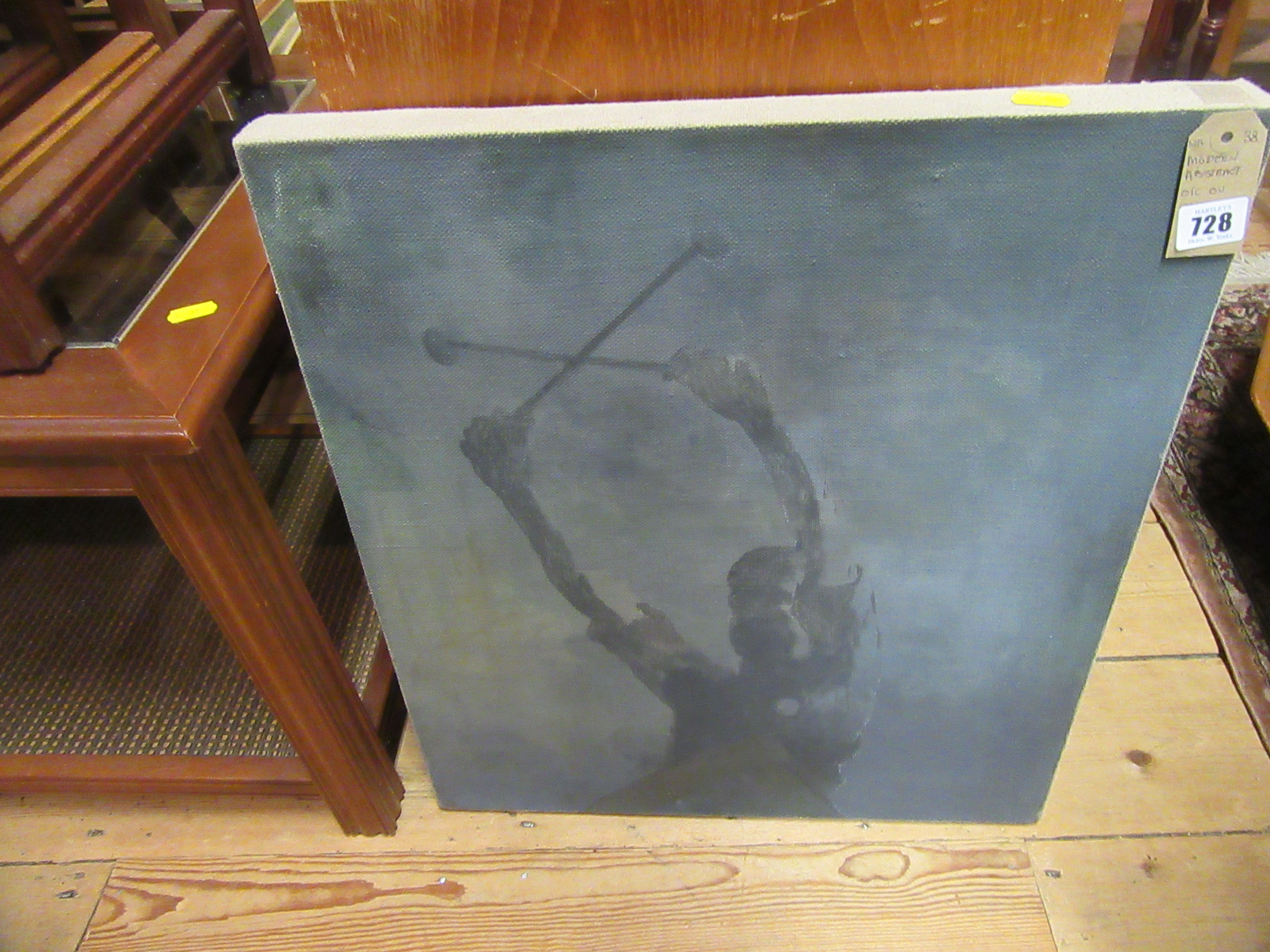 MODERN ABSTRACT OIL ON CANVAS Image