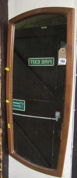 MAHOGANY FRAMED NARROW MIRROR Image