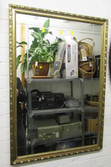 ETCHED GILT FRAMED MIRROR Image