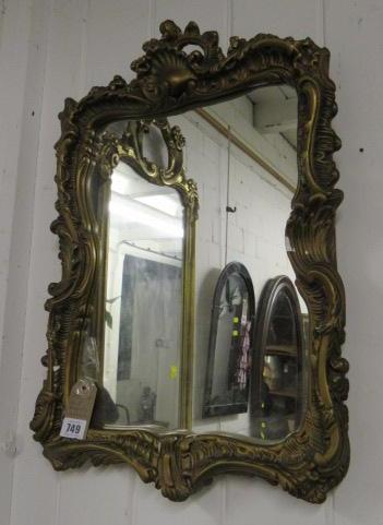 GILT FRAMED MIRROR Image