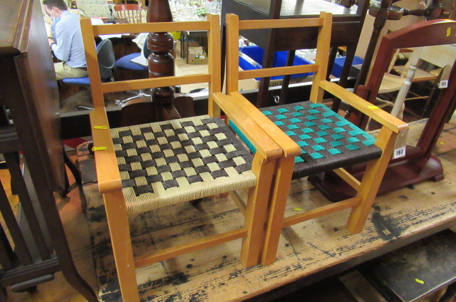 PAIR OF CHILDS CHAIRS Image