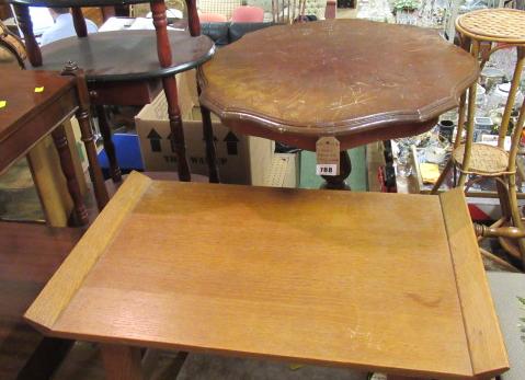 THREE SMALL TABLES AND A SMALL STAND Image