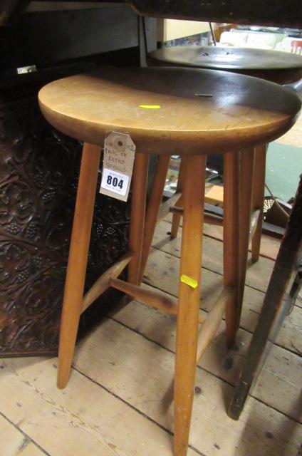 PAIR OF RETRO STOOLS Image