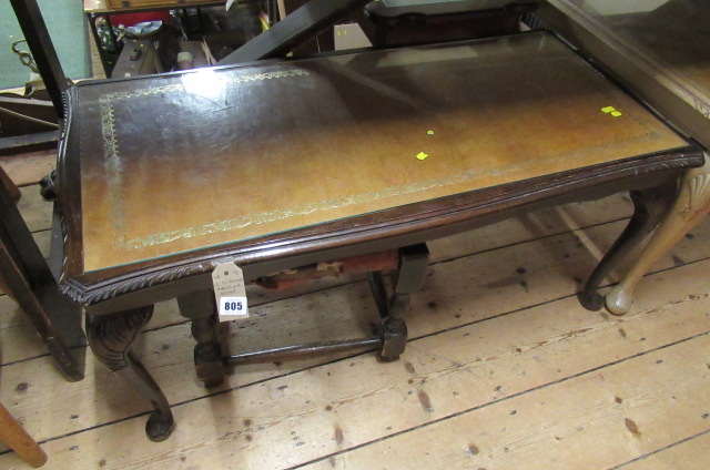 TWO OCCASIONAL TABLES AND A STOOL Image