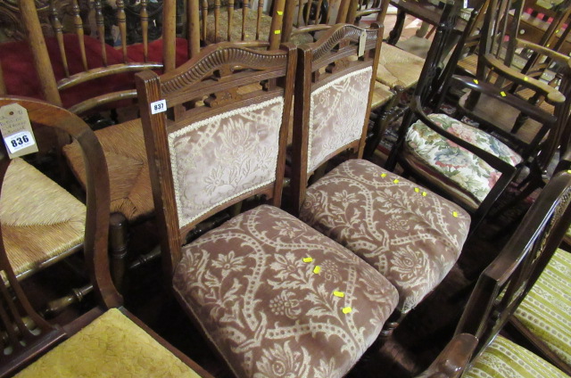 PAIR OF EDWARDIAN DINING CHAIRS Image