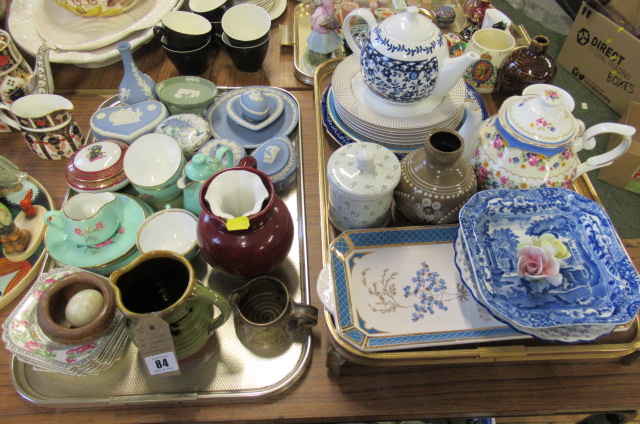 TWO TRAYS OF WEDGWOOD AND OTHER CERAMICS  Image