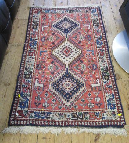 SMALL PATTERNED RUG 4'6" BY 2'9" Image
