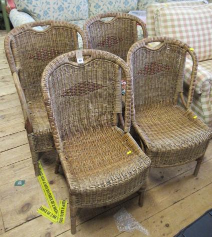 FOUR WICKER CHAIRS Image