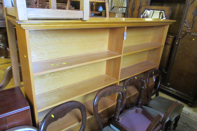 LARGE LIGHT OAK BOOKCASE Image