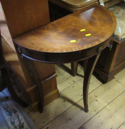 MAHOGANY HALF MOON TABLE Image
