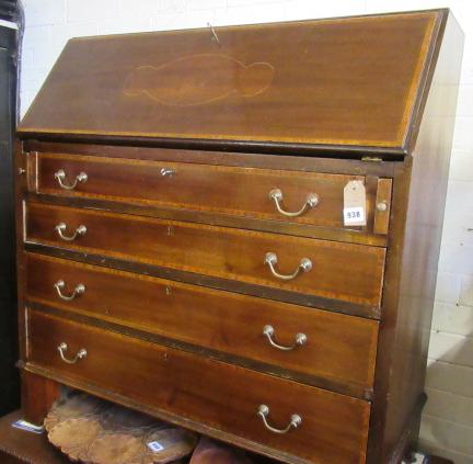 EDWARDIAN MAHOGANY BUREAU Image
