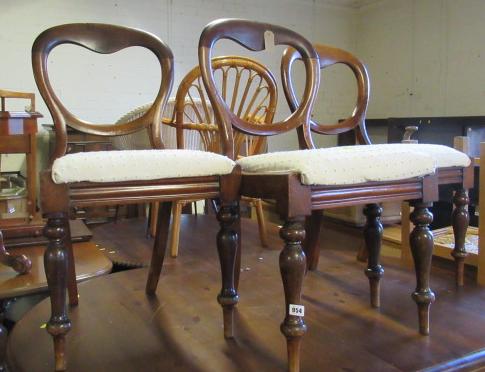 THREE BALLOON BACK CHAIRS Image