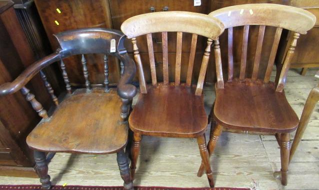 ELBOW CHAIR AND TWO OTHERS Image