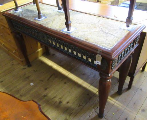MARBLE TOP SIDE TABLE Image