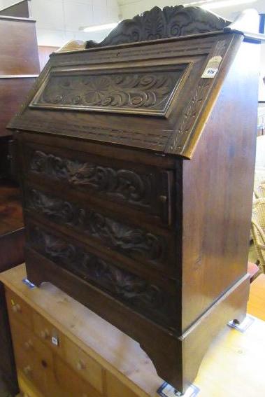 CARVED OAK BUREAU Image