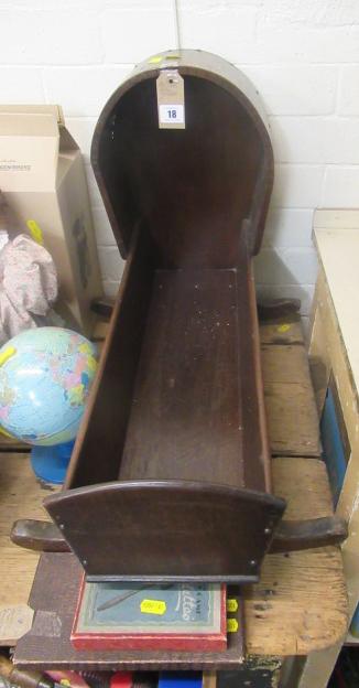 WOODEN DOLLS CRADLE Image