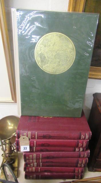 EIGHT VOLUMES OF THE WAR ILLUSTRATED ETC Image