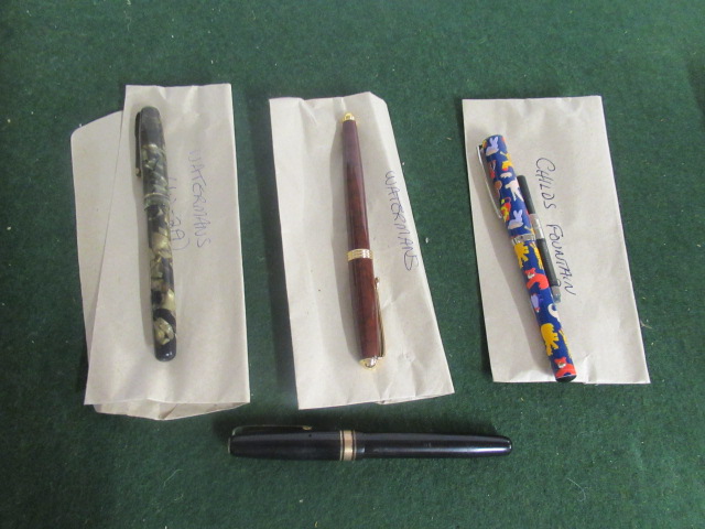 RARE MABLE TODD BLACKBIRD PEN AND OTHER WATERMAN PENS   Image