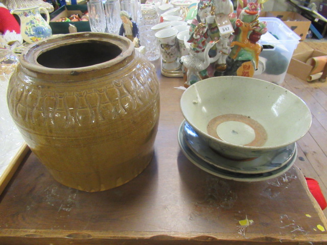 CHINESE PROVINCIAL BOWL AND THREE OTHERS Image