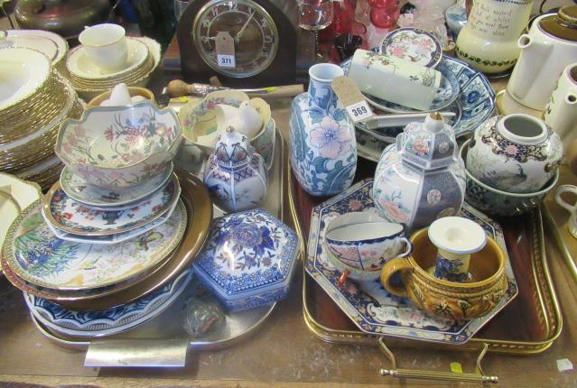 TWO TRAYS OF ORIENTAL CERAMICS Image