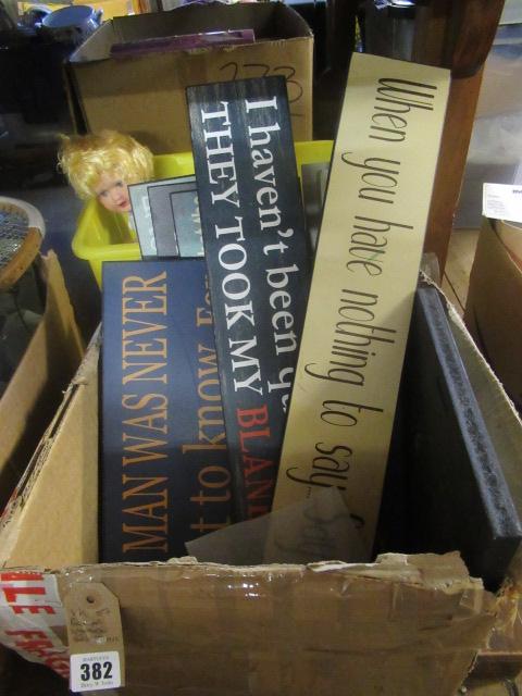 BOX OF WOODEN QUOTATIONS Image