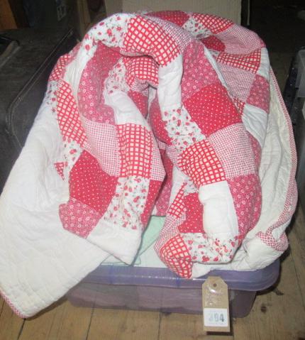 TWO PATCHWORK QUILTS Image