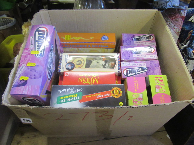 BOX OF TOYS AND GAME INCLUDING FATHER ABRAHAM DOLL Image