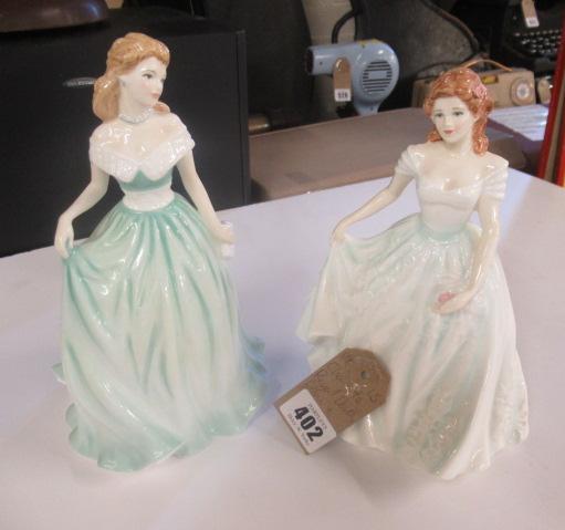 CHARLOTTE ROYAL DOULTON FIGURE AND ANOTHER Image