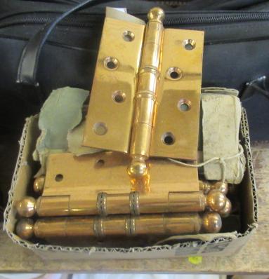 BOX OF COPPER HINGES Image